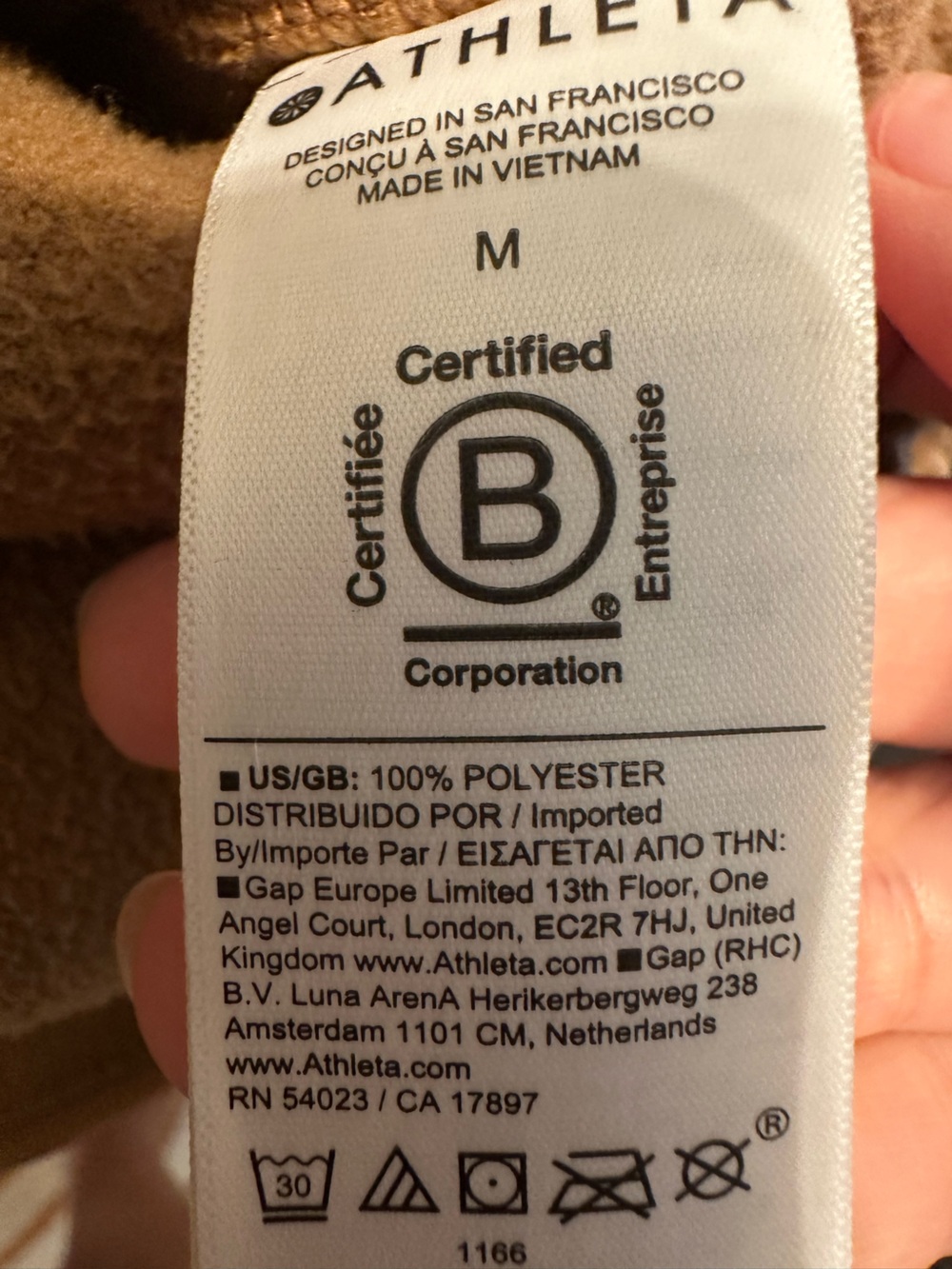 Athleta Sherpa Fleece Jacket Women’s Medium Brown Full Zip Cozy Teddy - Picture 6 of 6